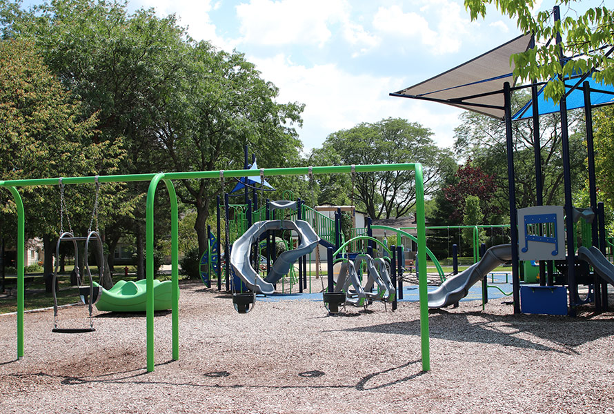 Swings at Briarwood Park Playground