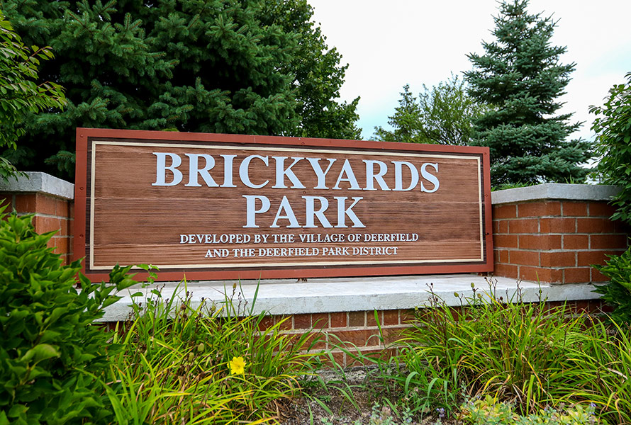 Brickyards Park Sign