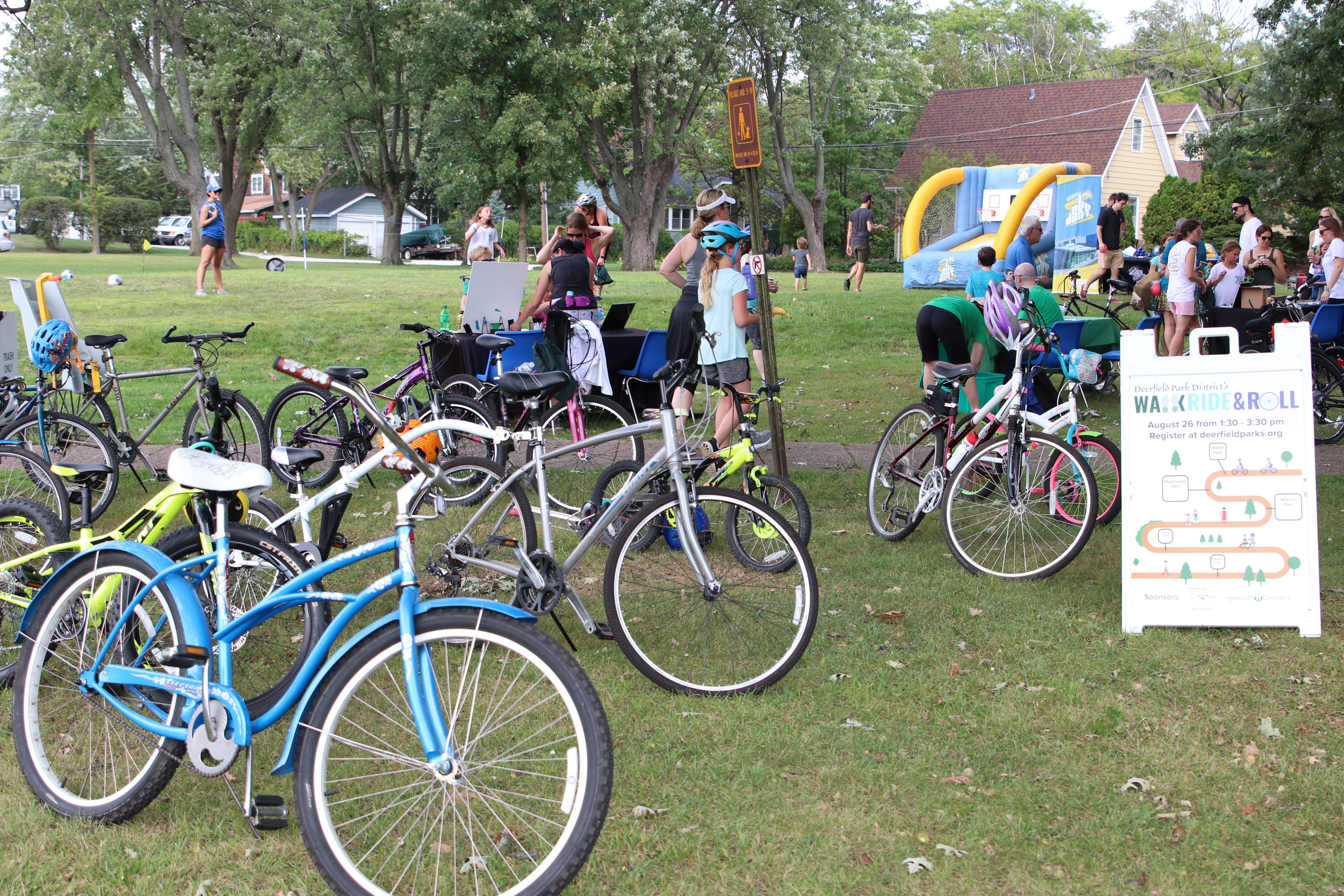 bikes at the walk ride and roll