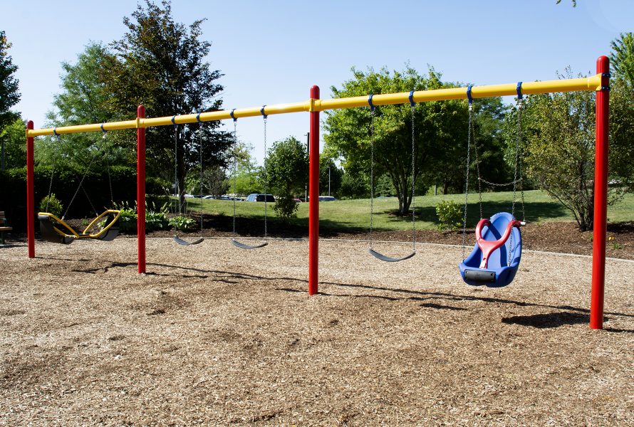 Swing set at Kenny Rudin Playground