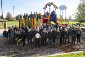 Deerfield Park District Staff at Kenny Rudin Playground